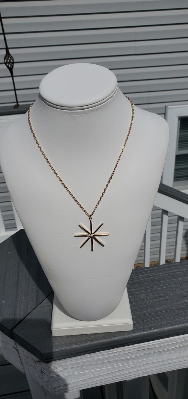 Ettika Fashion Jewelry Gold Star with Crystal Necklace GTN1172